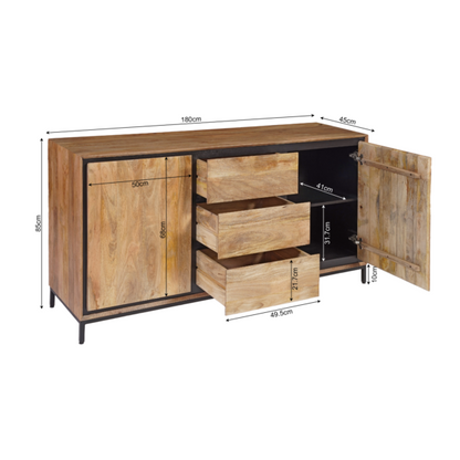 Dressoir Richwood | Bruin Mangohout