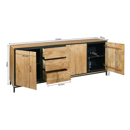 Dressoir Richwood | Bruin Mangohout