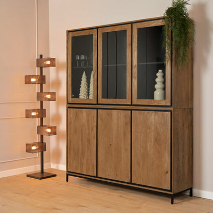 Vitrinekast Richwood | Bruin Mangohout