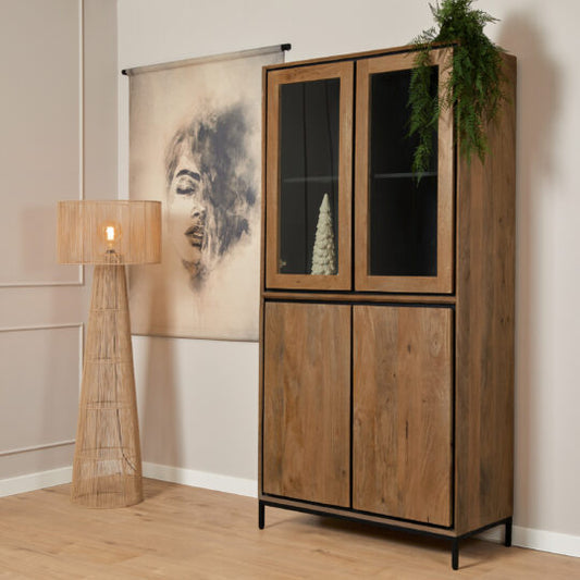 Vitrinekast Richwood | Bruin Mangohout