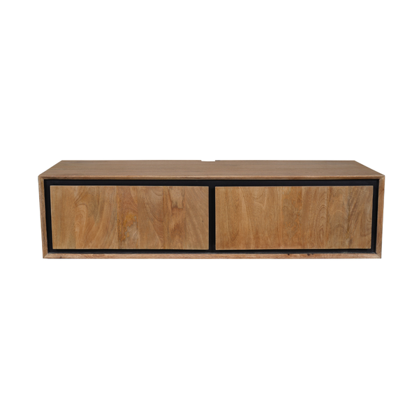 TV-Meubel Richwood | Zwevend | Bruin Mangohout | Magazijn leegverkoop