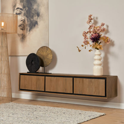 TV-Meubel Richwood | Zwevend | Bruin Mangohout