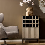 Wijnkast Madison | Zand Mangohout