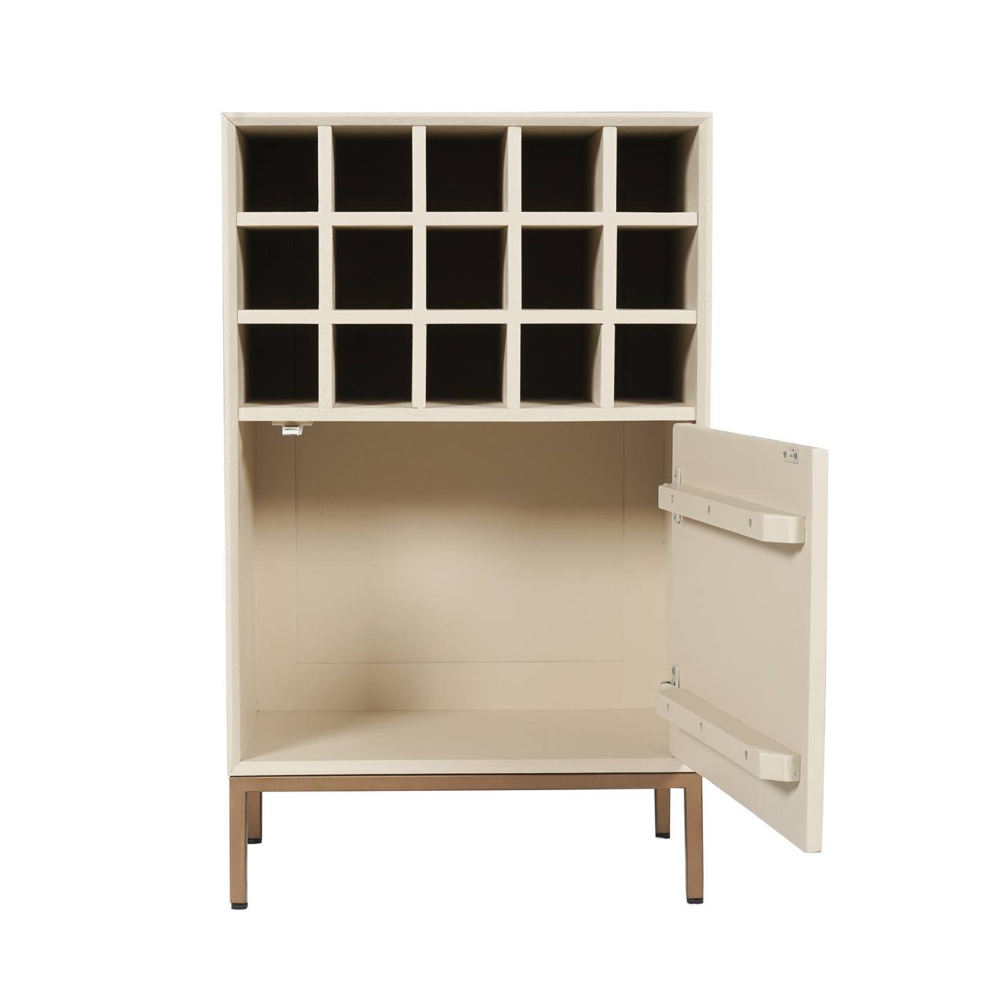 Wijnkast Madison | Zand Mangohout