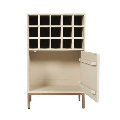 Wijnkast Madison | Zand Mangohout