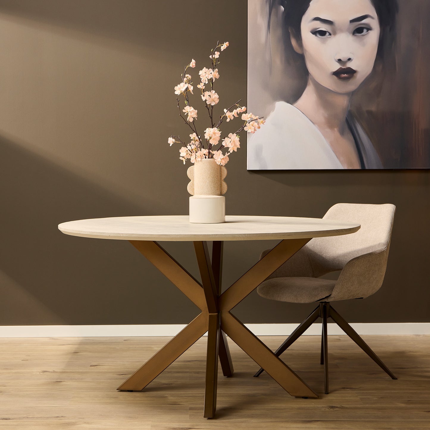 Eettafel Madison Sand | Rond