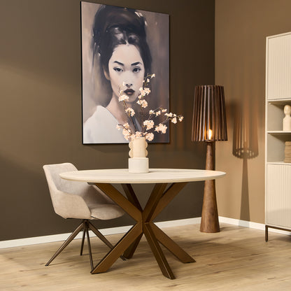 Eettafel Madison Sand | Rond