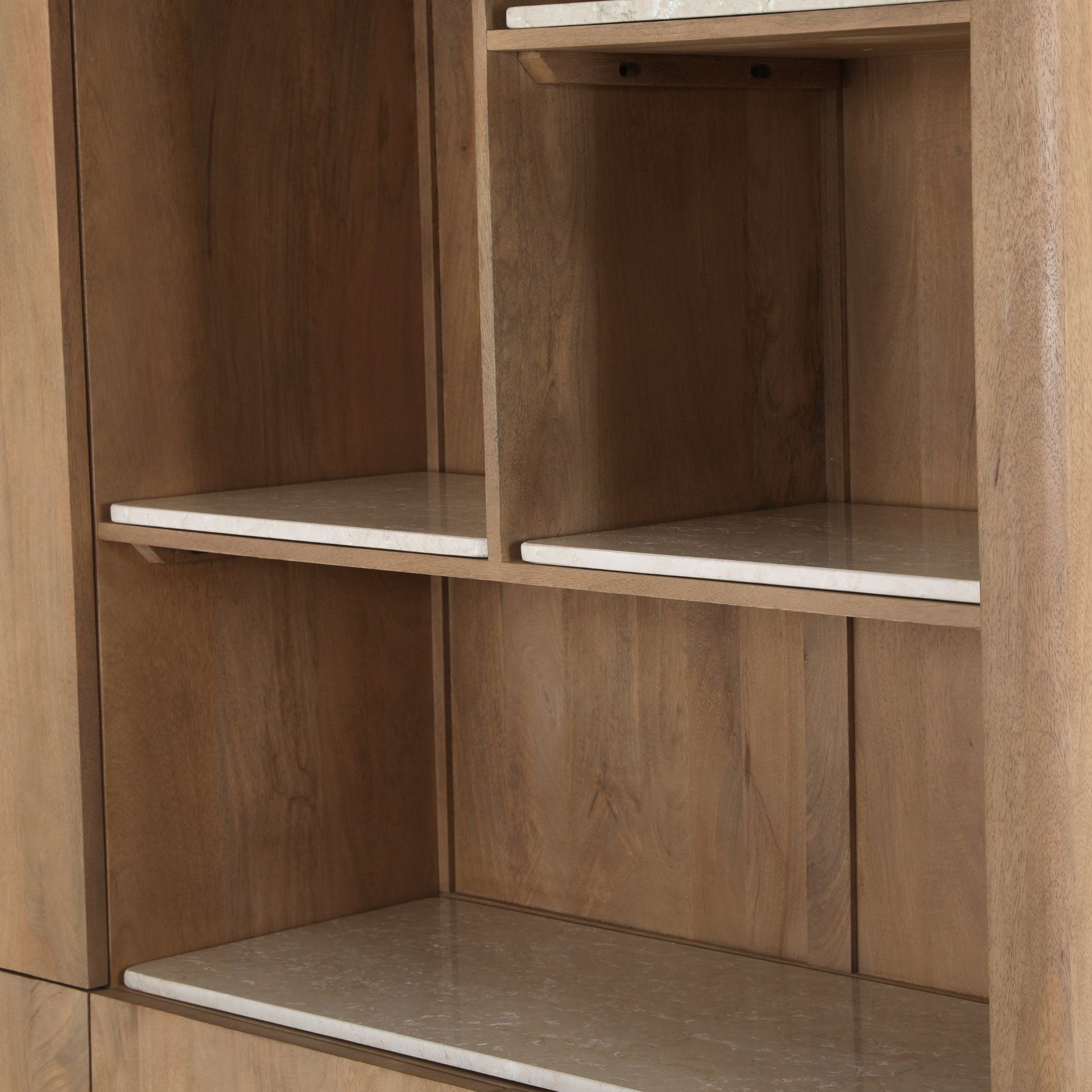 Inglegplank Vakkenkast XL Dallas Beige Marmer Set van 4