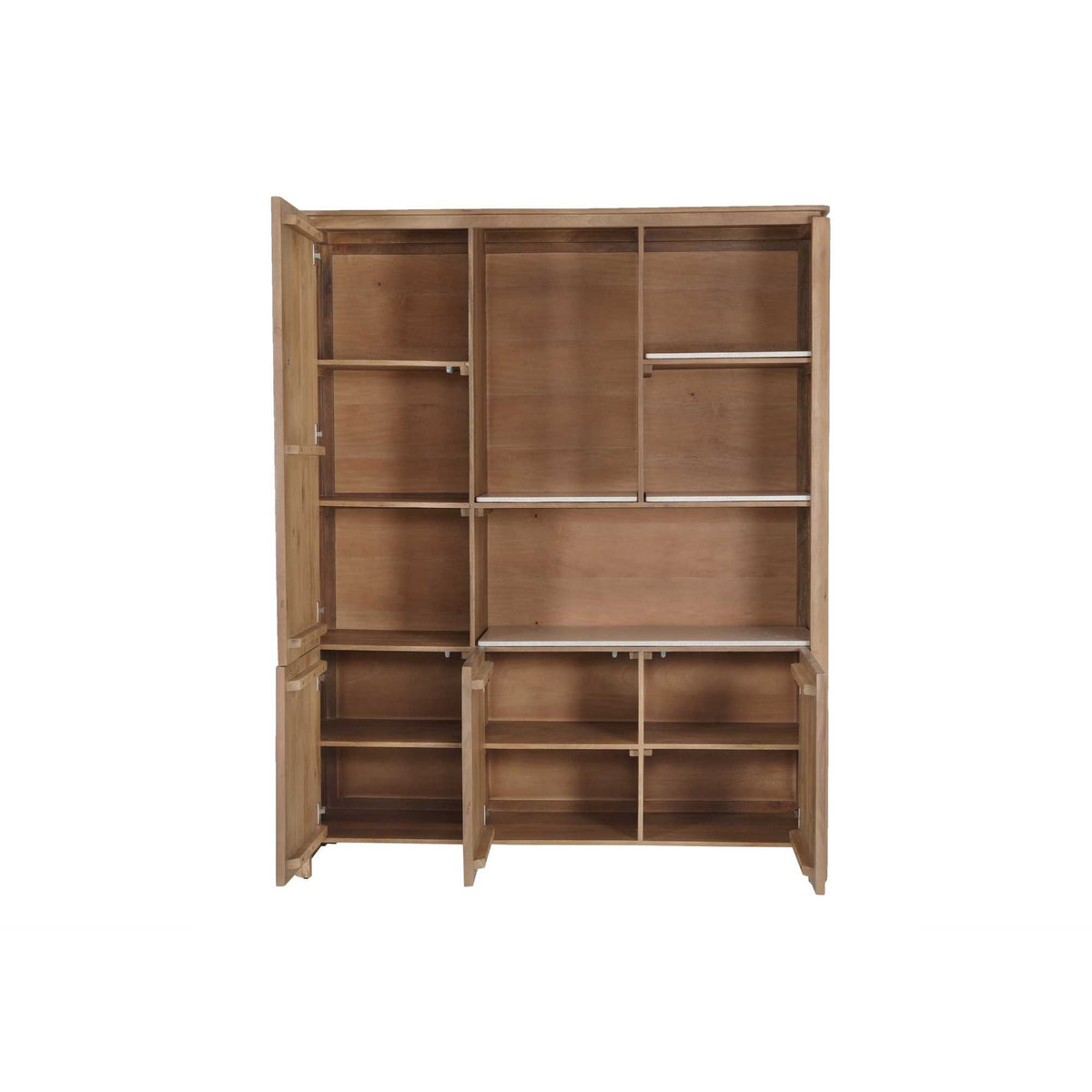 Vakkenkast XL Dallas Naturel Mangohout 160 cm