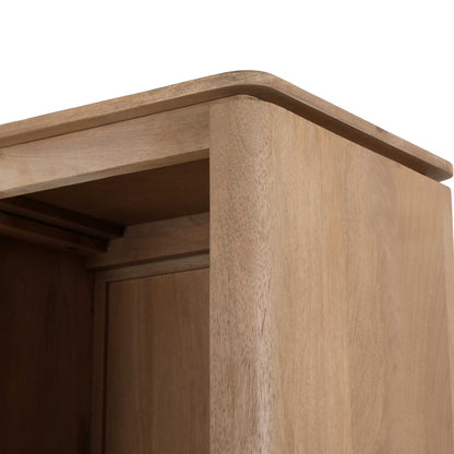 Vakkenkast XL Dallas Naturel Mangohout 160 cm