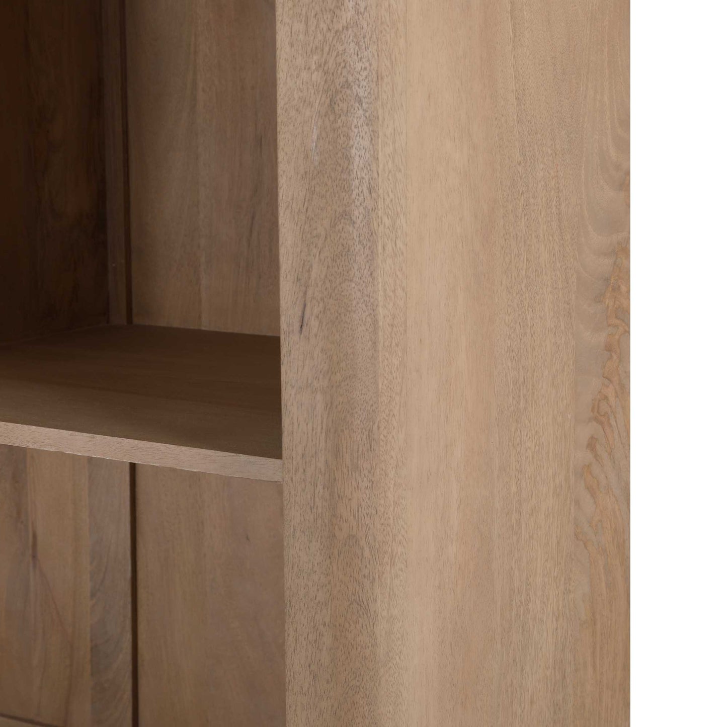 Vakkenkast XL Dallas Naturel Mangohout 160 cm