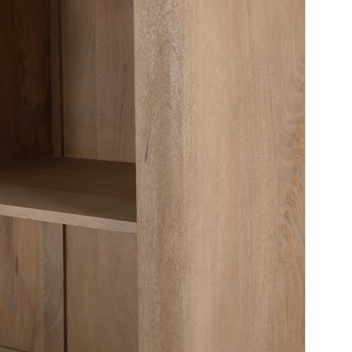 Vakkenkast XL Dallas Naturel Mangohout 160 cm — Detail