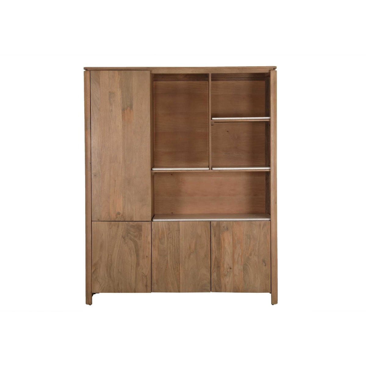 Vakkenkast XL Dallas Naturel Mangohout 160 cm