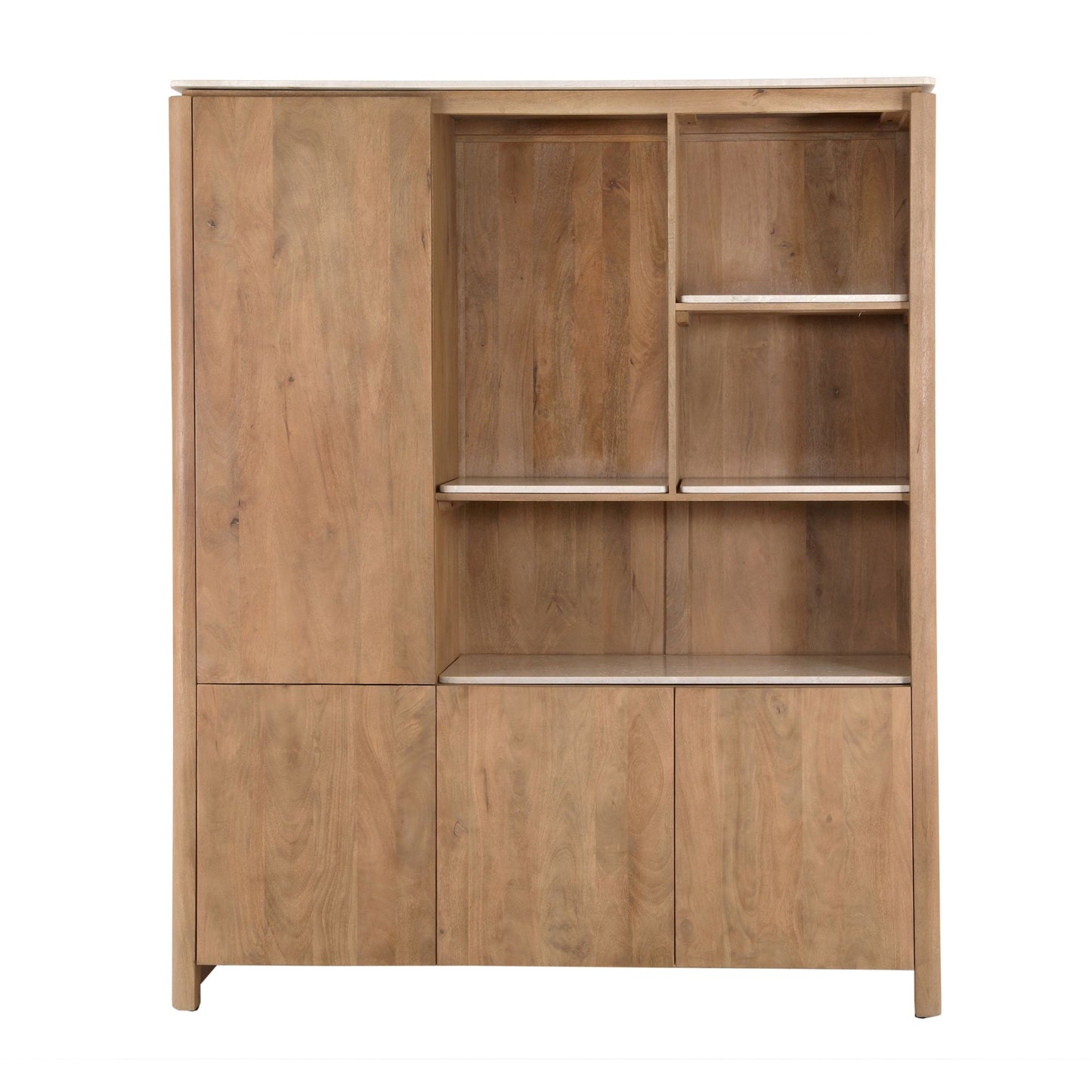 Inglegplank Vakkenkast XL Dallas Beige Marmer Set van 4