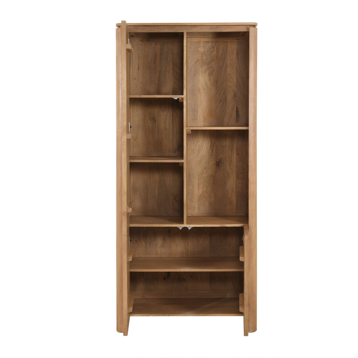 Vakkenkast Dallas Naturel Mangohout 90 cm — Vooraanzicht - witfoto