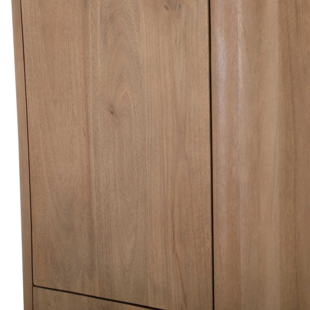 Opbergkast Dallas naturel mangohout 55 cm, detail van het materiaal