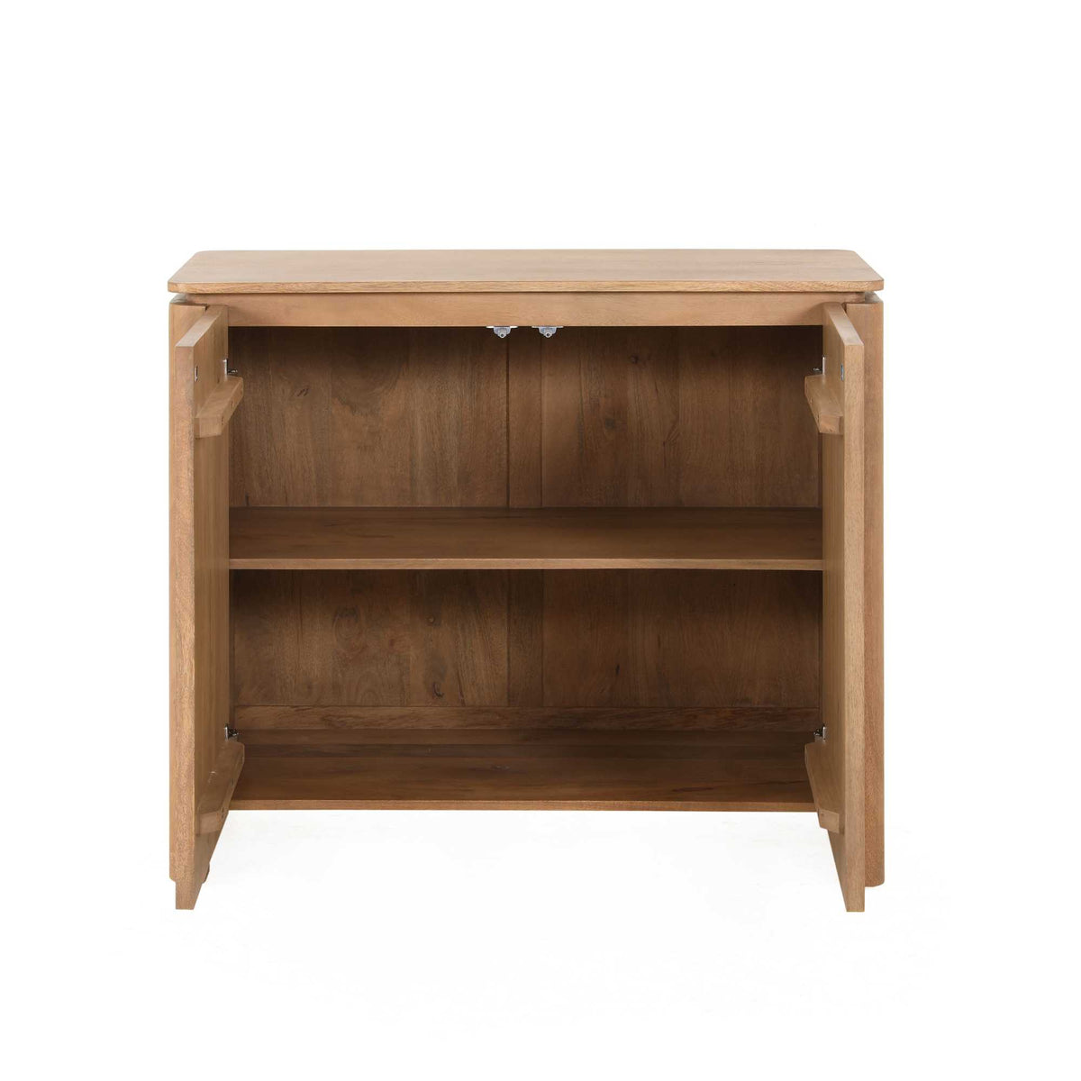 Dressoir Dallas naturel mangohout 100 cm, detail van de functie