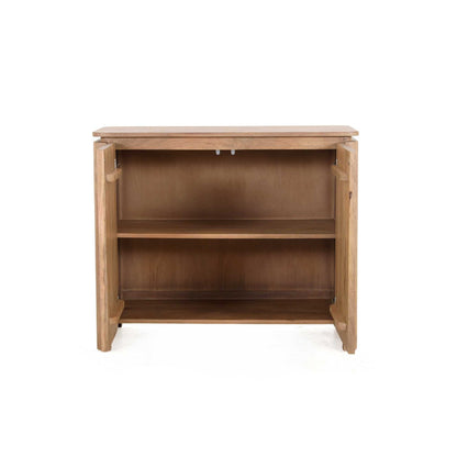 Dressoir Dallas naturel mangohout 100 cm, detail van de functie