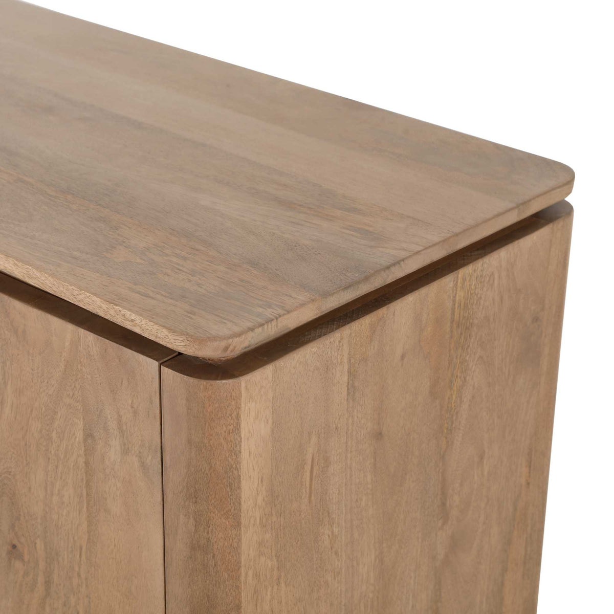 Dressoir Dallas naturel mangohout 100 cm, detail van het materiaal