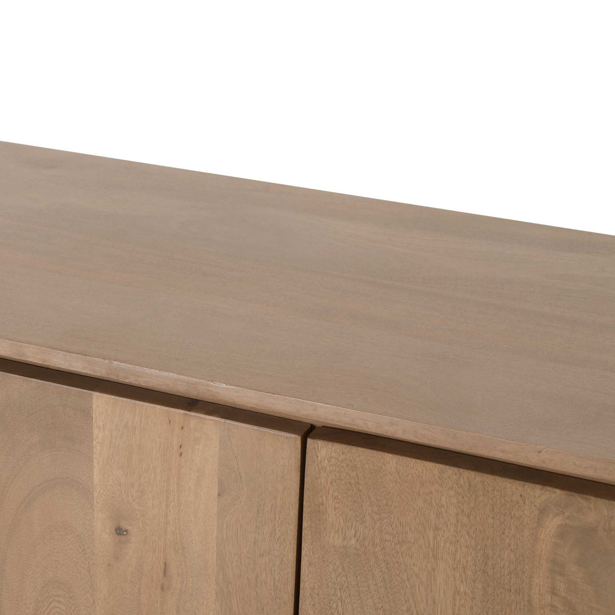 Dressoir Dallas naturel mangohout 165 cm, detail van het materiaal