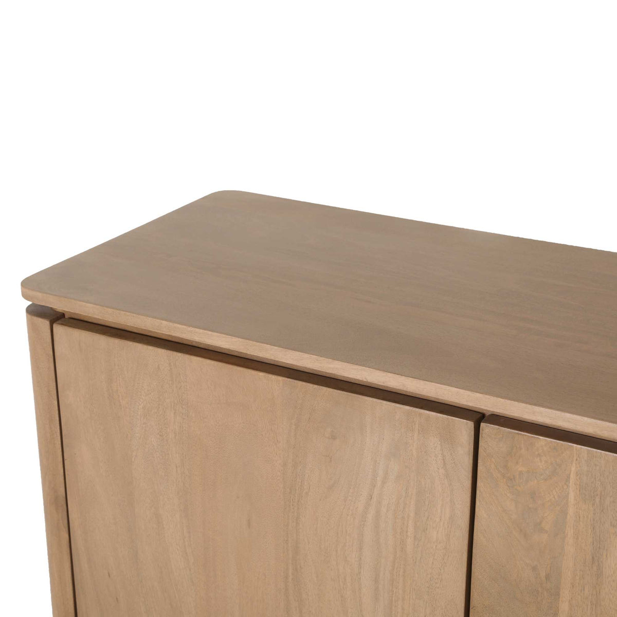 Dressoir Dallas naturel mangohout 165 cm, detail van het materiaal