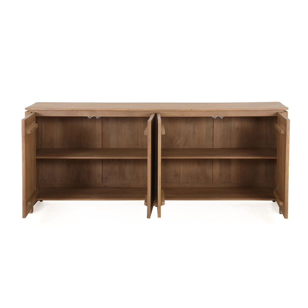 Dressoir Dallas naturel mangohout 210 cm, detail van de functie