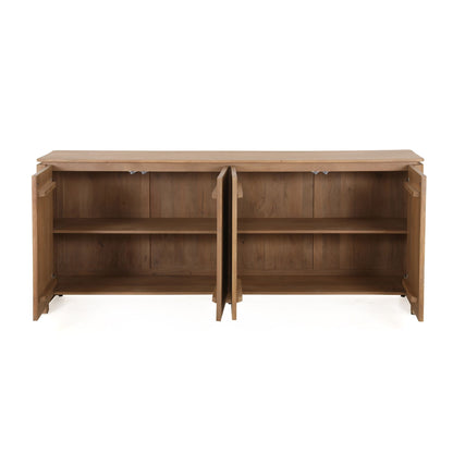 Dressoir Dallas naturel mangohout 210 cm, detail van de functie