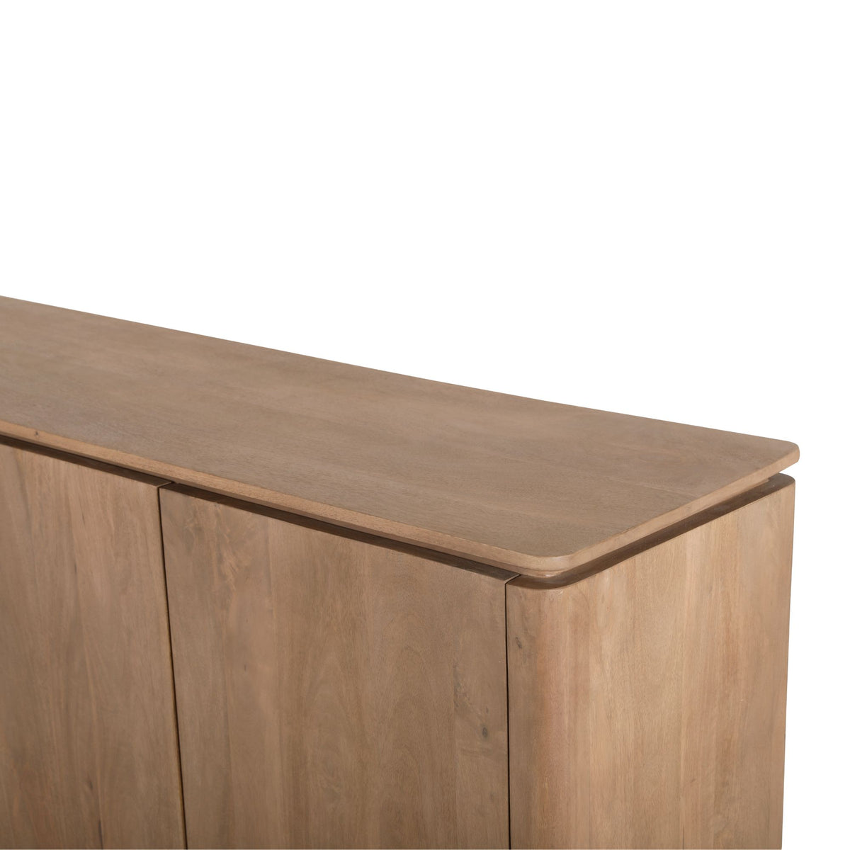 Dressoir Dallas naturel mangohout 210 cm, detail van het materiaal