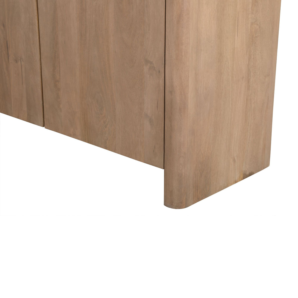 Dressoir Dallas naturel mangohout 210 cm, detail van het materiaal