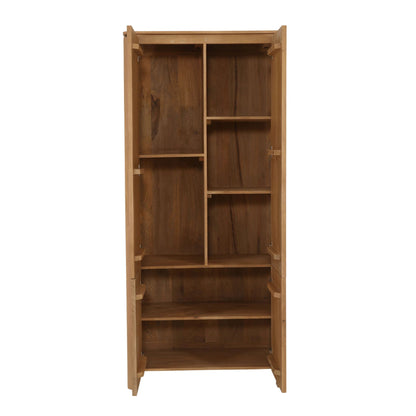 Opbergkast Dallas naturel mangohout 90 cm, detail van de functie