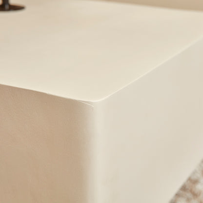 Salontafel Saya zand mangohout, detail van het materiaal