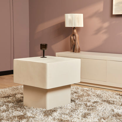 Salontafel Saya zand mangohout in een interieur