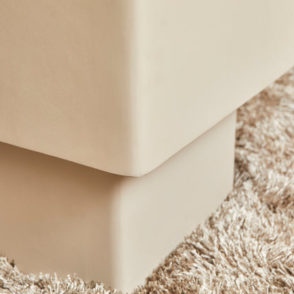 Salontafel Saya zand mangohout, detail van het materiaal