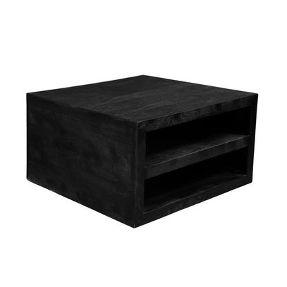 Salontafel Brussel | Black Mangohout | Vierkant