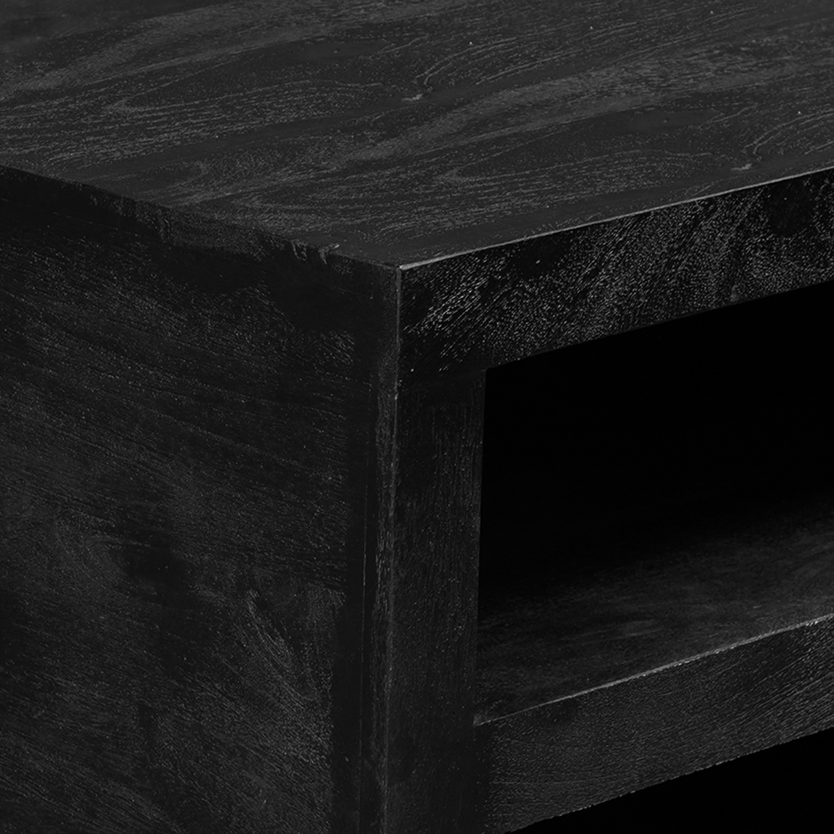 Salontafel Brussel | Black Mangohout | Vierkant