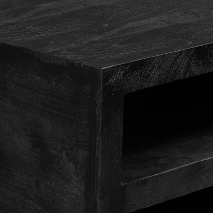 Salontafel Brussel | Black Mangohout | Vierkant