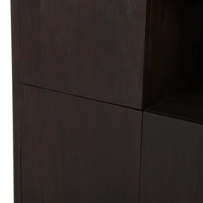 Vakkenkast XL Dallas Bruin Mangohout 160 cm