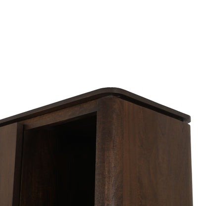 Vakkenkast Dallas Bruin Mangohout 90 cm — Detail