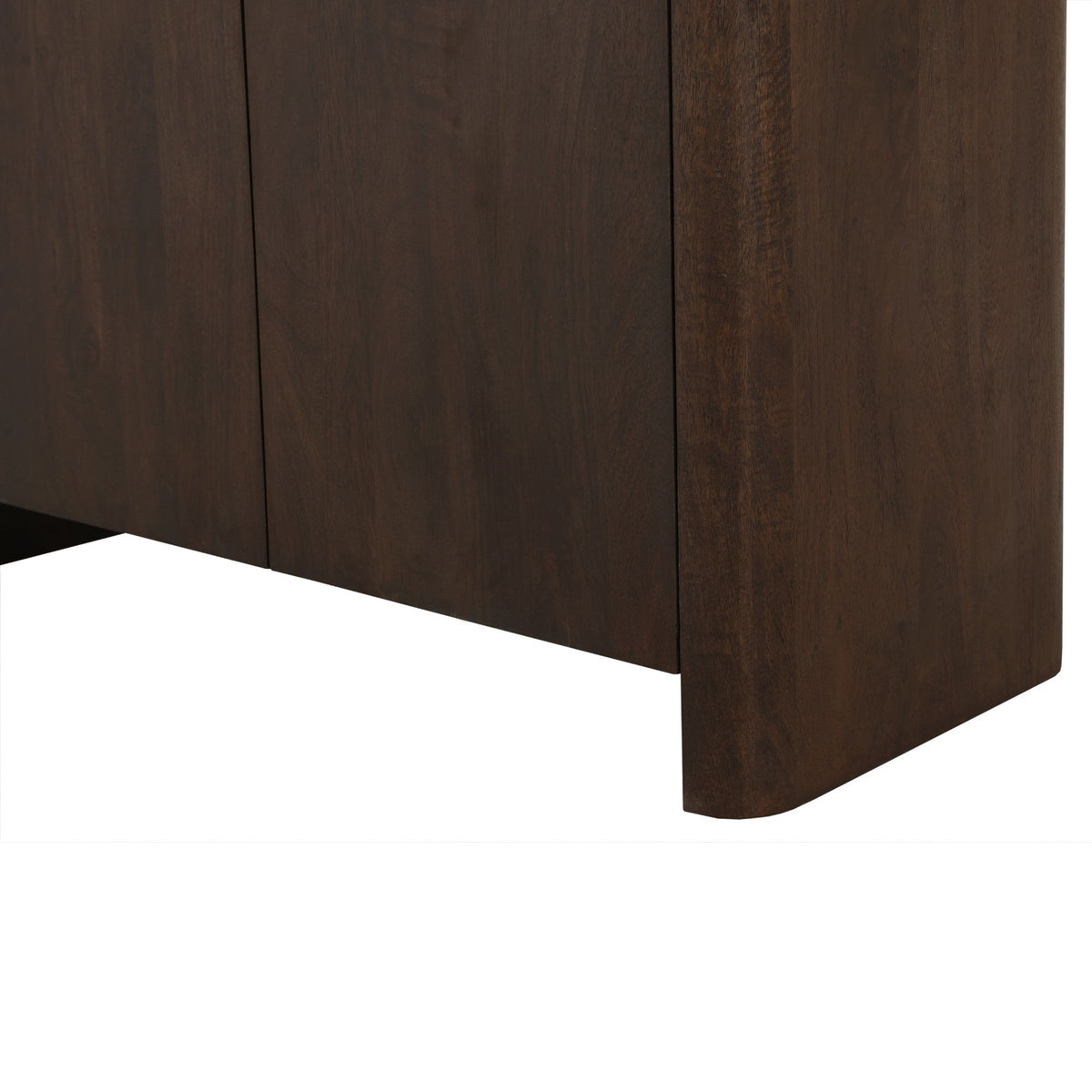Vakkenkast Dallas Bruin Mangohout 90 cm