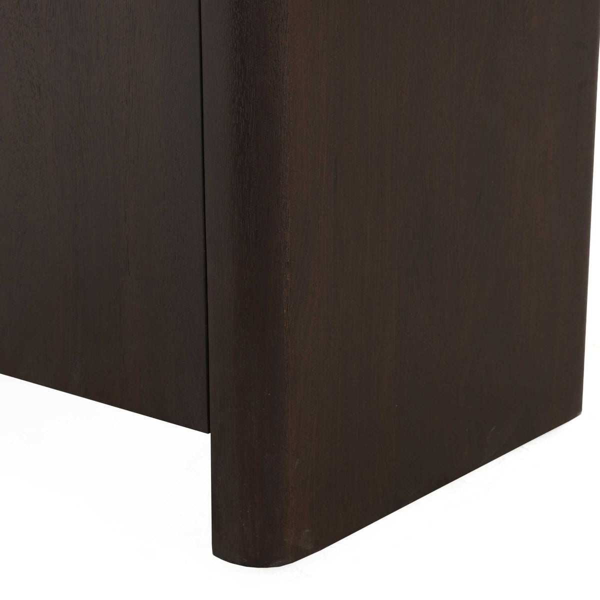 Dressoir Dallas bruin mangohout 100 cm, detail van het materiaal