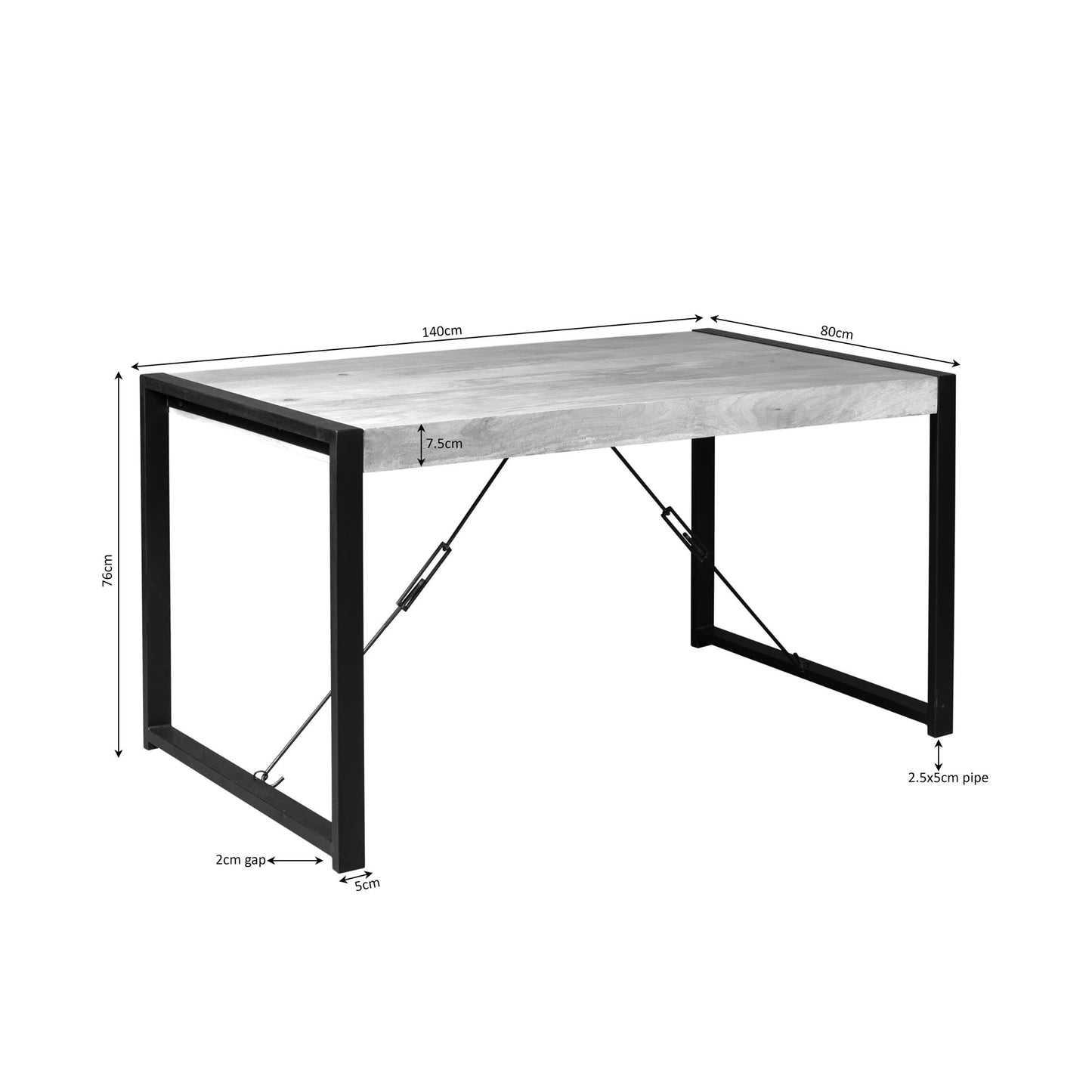Eettafel Britt | Naturel Mango