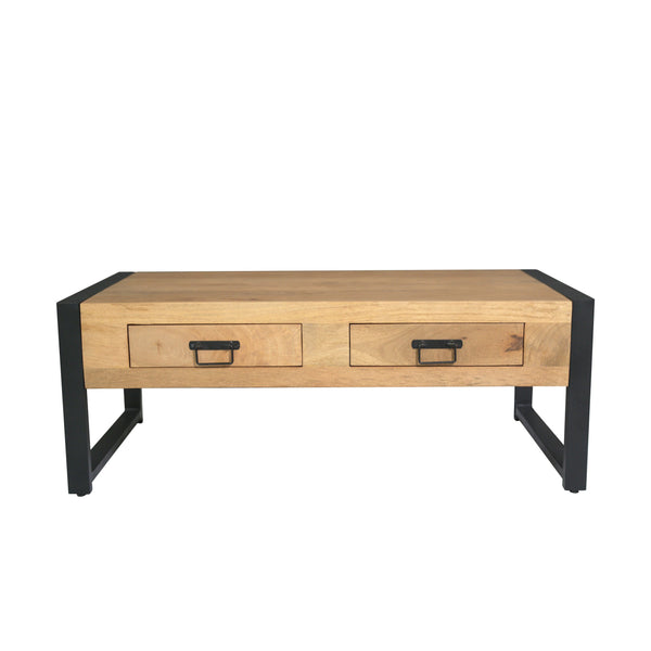 Salontafel Britt | 2 Lades | Naturel Mango