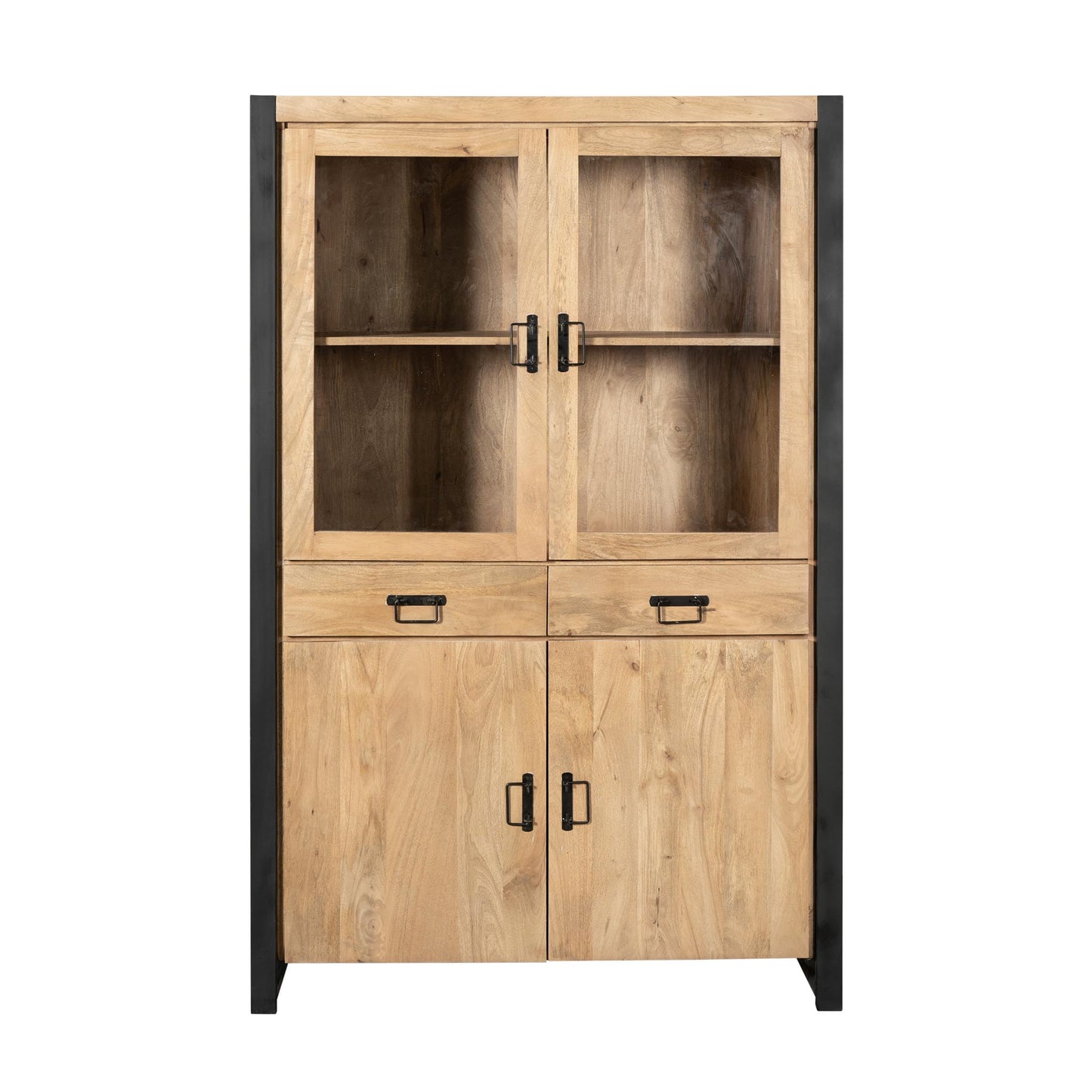 Vitrinekast Britt | 115 cm | Naturel Mango