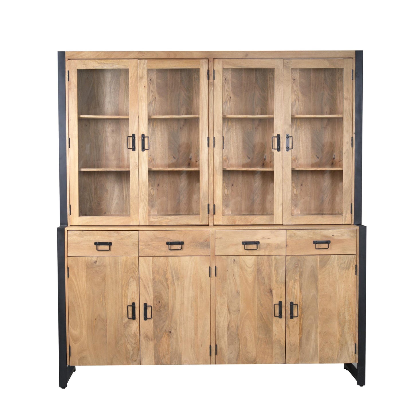 Vitrinekast Britt XXL | Naturel Mango