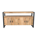 Dressoir Britt | 4 Deuren | Naturel Mangohout