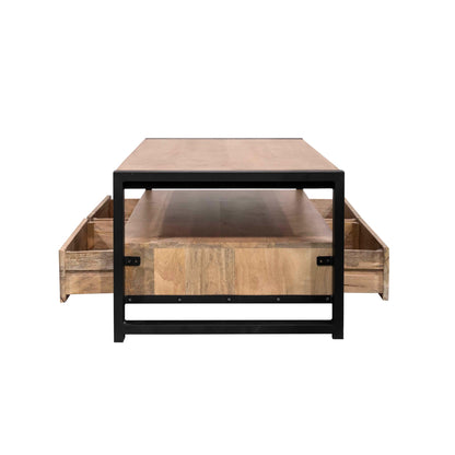 Salontafel Britt | 4 lades | Naturel Mango