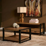 Salontafel Britt | Double Square | Naturel Mango