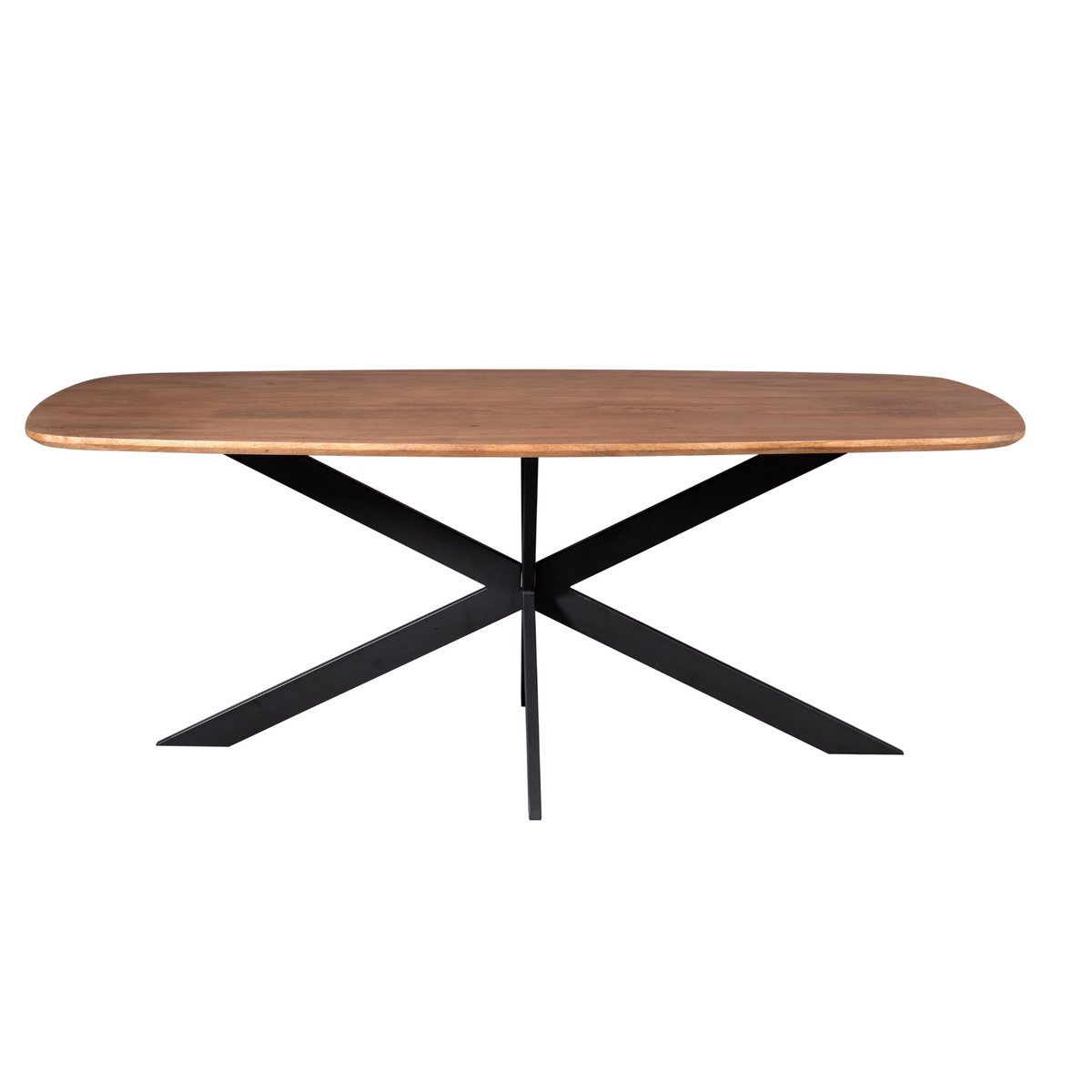 Eettafel Elegance naturel, vooraanzicht op witte achtergrond