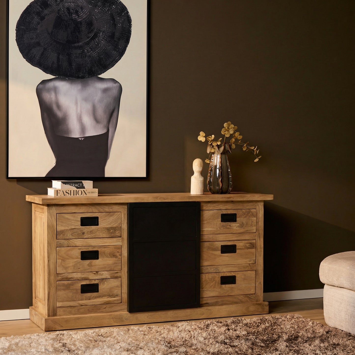 Dressoir Noa | Naturel Mangohout
