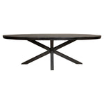 Eettafel Freya Black — Zijaanzicht - witfoto